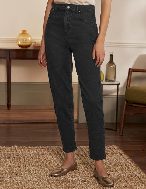 Barrel-Jeans - Gewaschenes Schwarz Barrel-Jeans - Gewaschenes Schwarz