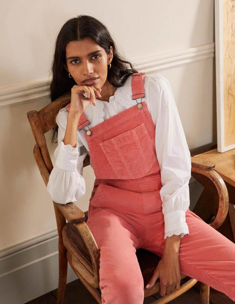 Girlfriend Overalls - Dusty Red Cord Girlfriend Overalls - Dusty Red Cord