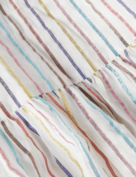 Lorna Tiered Maxi Skirt - Multi Lurex Woven Stripe Lorna Tiered Maxi Skirt - Multi Lurex Woven Stripe