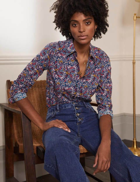 The Cotton Shirt - Galaxy Blue, Enchanting Forest The Cotton Shirt - Galaxy Blue, Enchanting Forest