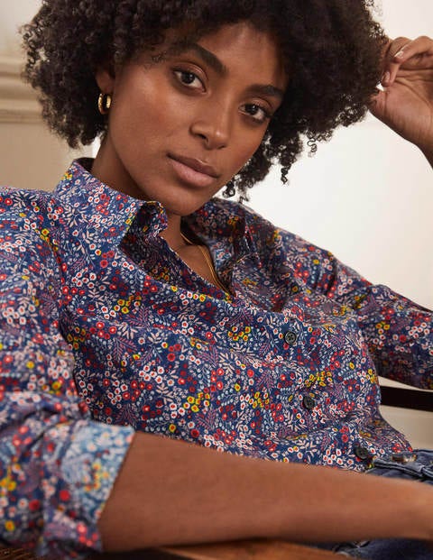The Cotton Shirt - Galaxy Blue, Enchanting Forest The Cotton Shirt - Galaxy Blue, Enchanting Forest