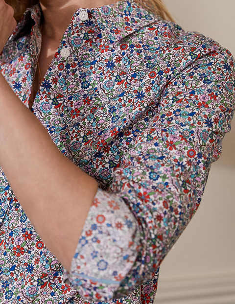 The Cotton Shirt - Ivory, Prairie Floral The Cotton Shirt - Ivory, Prairie Floral