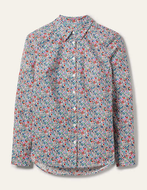 The Cotton Shirt - Ivory, Prairie Floral The Cotton Shirt - Ivory, Prairie Floral