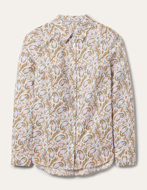 The Cotton Shirt - Ivory Coconut, Floral Paisley The Cotton Shirt - Ivory Coconut, Floral Paisley