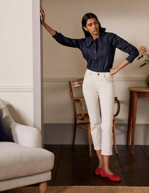 Clare Broderie Shirt - Navy Clare Broderie Shirt - Navy