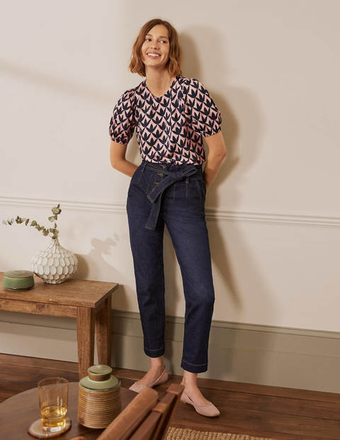 Adriana Puff Sleeve Top - Milkshake, Petal Geo Adriana Puff Sleeve Top - Milkshake, Petal Geo