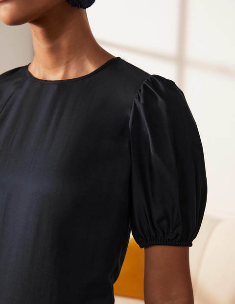 Adriana Puff Sleeve Top - Navy Adriana Puff Sleeve Top - Navy