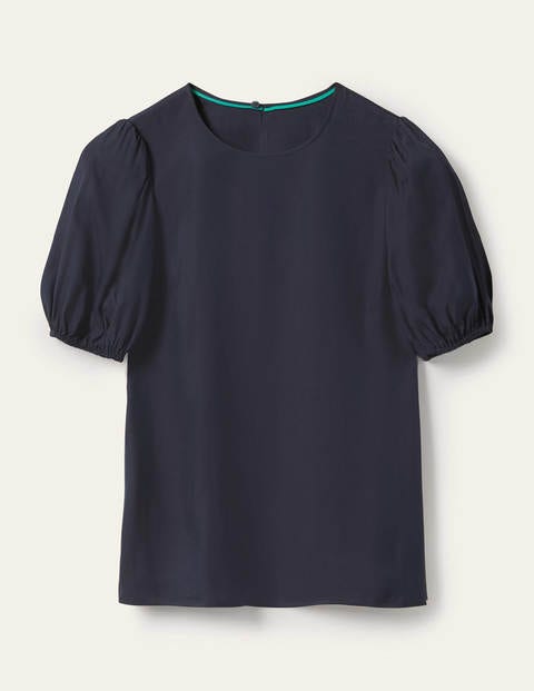 Adriana Puff Sleeve Top - Navy Adriana Puff Sleeve Top - Navy