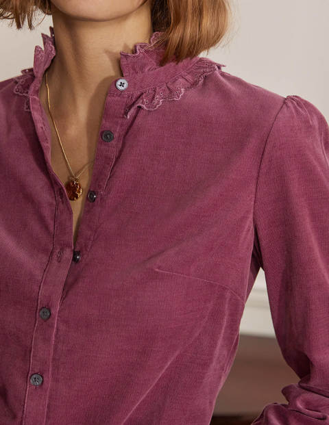 Eliza Broderie Shirt - Figgy Pudding Eliza Broderie Shirt - Figgy Pudding