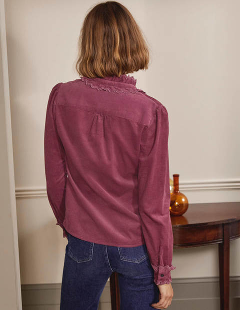 Eliza Broderie Shirt - Figgy Pudding Eliza Broderie Shirt - Figgy Pudding