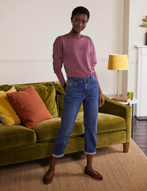 Supersoft Dropped Shoulder Top - Figgy Pudding Supersoft Dropped Shoulder Top - Figgy Pudding