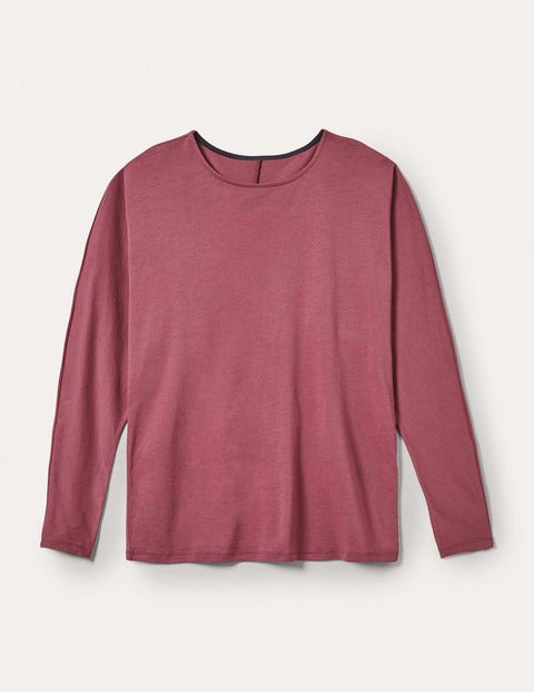 Supersoft Dropped Shoulder Top - Figgy Pudding Supersoft Dropped Shoulder Top - Figgy Pudding