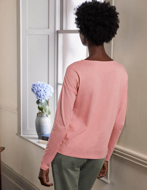 Supersoft Dropped Shoulder Top - Formica Pink Supersoft Dropped Shoulder Top - Formica Pink