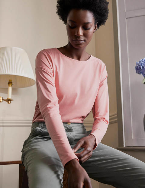 Supersoft Dropped Shoulder Top - Formica Pink Supersoft Dropped Shoulder Top - Formica Pink