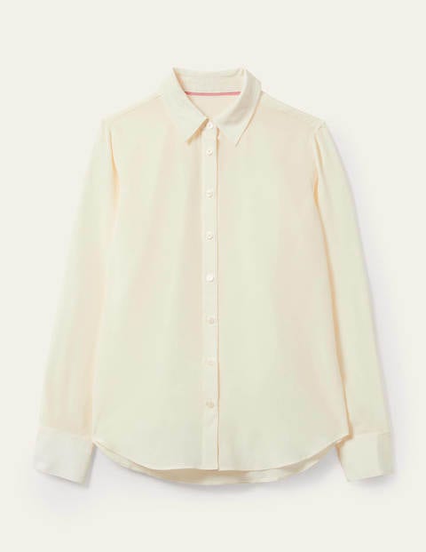 Silk Shirt - Ivory Silk Shirt - Ivory