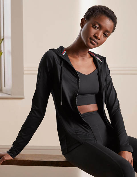 Annie Zip-Up Hooded Jacket - Black Annie Zip-Up Hooded Jacket - Black