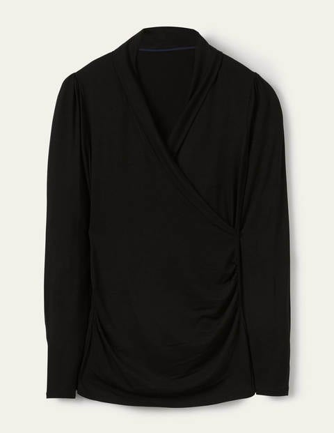 Lara Wrap Top - Black Lara Wrap Top - Black