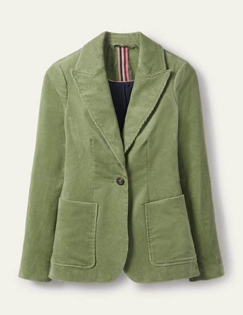 Victoria Cord Blazer - Light Olive Victoria Cord Blazer - Light Olive