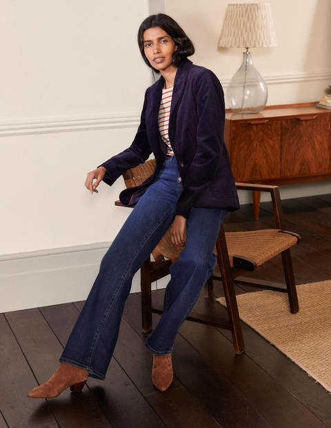 Victoria Cord Blazer - Navy Victoria Cord Blazer - Navy