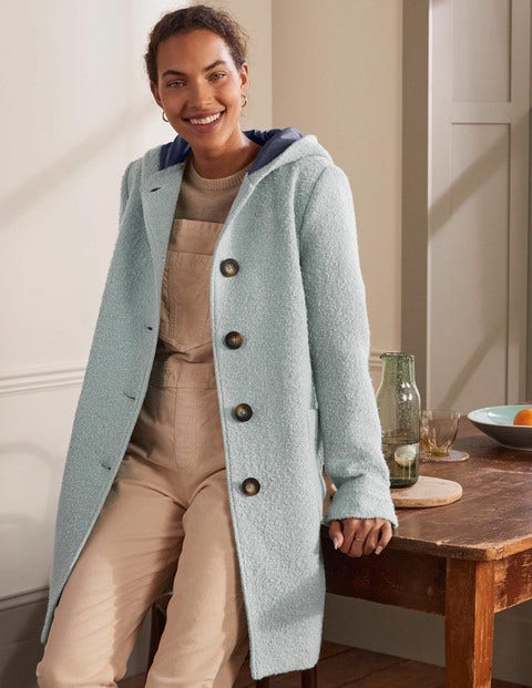Cambridge Textured Coat - Icy Blue Cambridge Textured Coat - Icy Blue