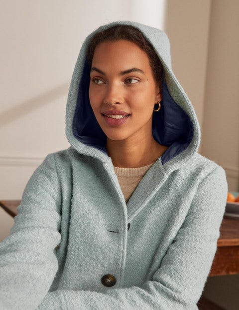 Cambridge Textured Coat - Icy Blue Cambridge Textured Coat - Icy Blue