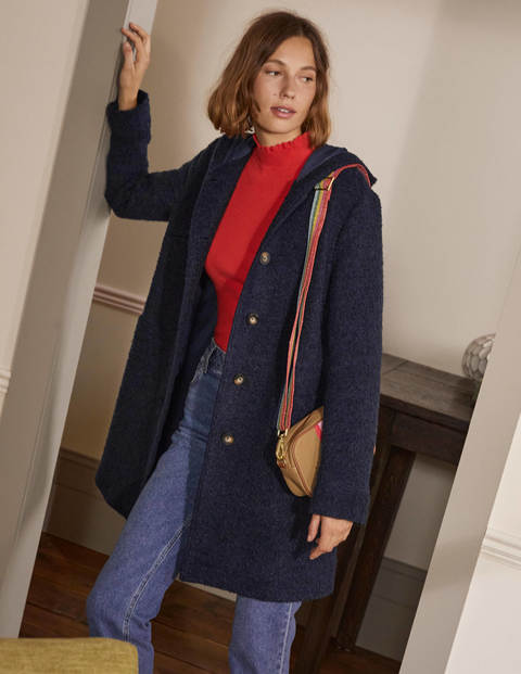 Cambridge Textured Coat - Navy Cambridge Textured Coat - Navy