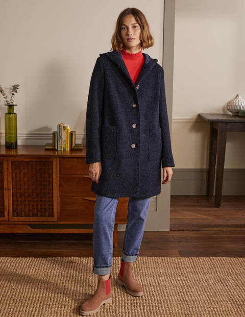 Cambridge Textured Coat - Navy Cambridge Textured Coat - Navy