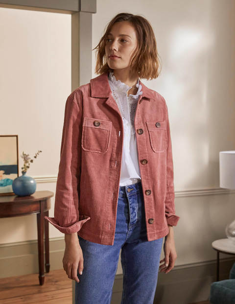 Cord Shacket - Dusty Rose Cord Shacket - Dusty Rose
