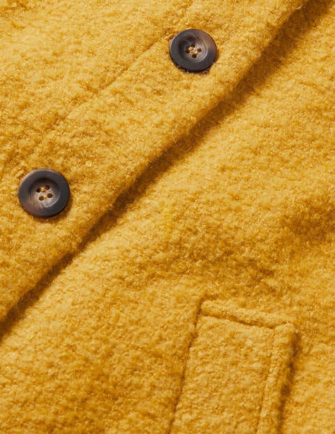 Textured Wool Jacket - Honey Gold Textured Wool Jacket - Honey Gold