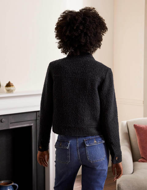 Textured Wool Jacket - Navy Textured Wool Jacket - Navy