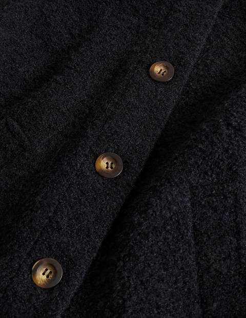 Textured Wool Jacket - Navy Textured Wool Jacket - Navy