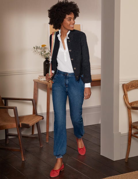 Textured Wool Jacket - Navy Textured Wool Jacket - Navy