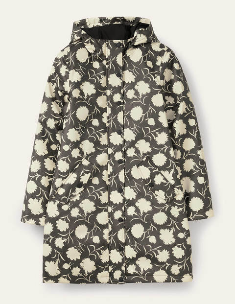 Morris Waterproof Mac - Black, Leafy Bud Morris Waterproof Mac - Black, Leafy Bud