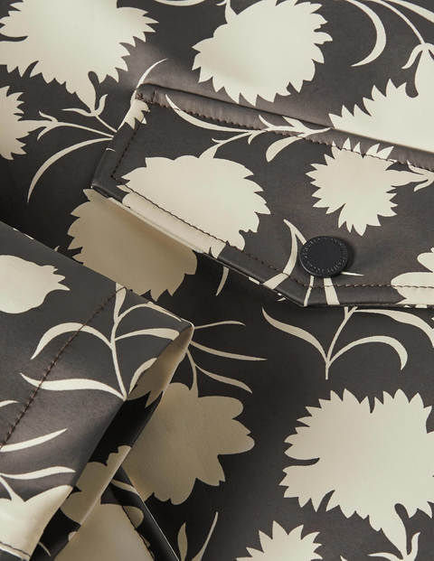 Morris Waterproof Mac - Black, Leafy Bud Morris Waterproof Mac - Black, Leafy Bud