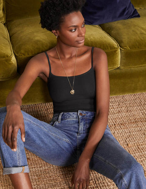 Plain Cami Black Boden Us Plain Cami Black Boden Us