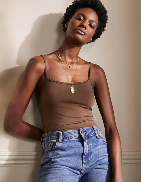 Plain Cami - Brown Plain Cami - Brown