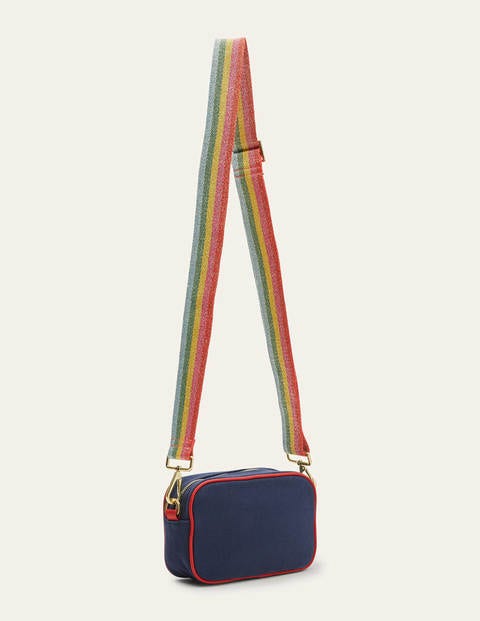 Olivia Canvas Crossbody Bag - Navy Olivia Canvas Crossbody Bag - Navy