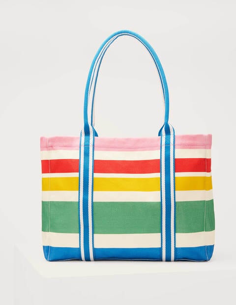 Olivia Large Canvas Tote - Summer Multistripe Olivia Large Canvas Tote - Summer Multistripe