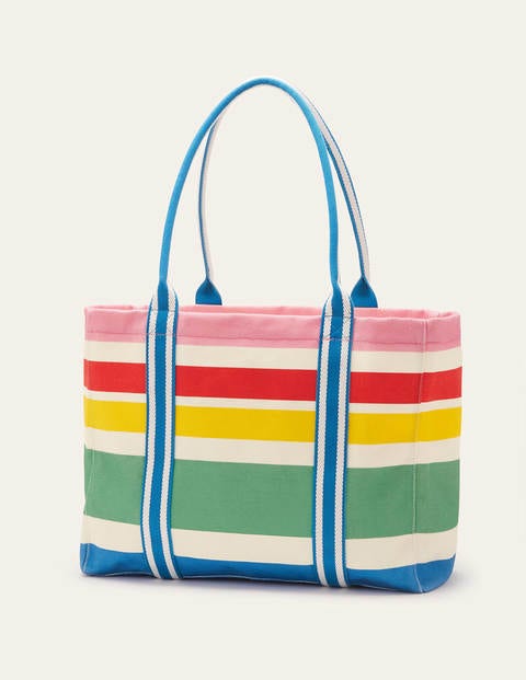 Olivia Large Canvas Tote - Summer Multistripe Olivia Large Canvas Tote - Summer Multistripe
