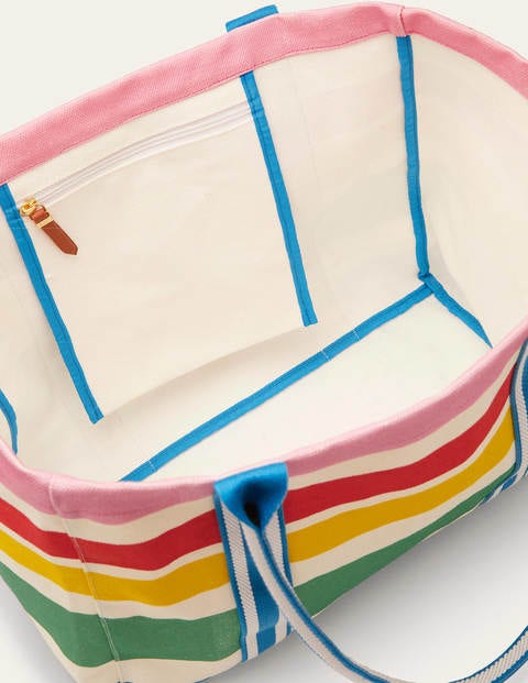 Olivia Large Canvas Tote - Summer Multistripe Olivia Large Canvas Tote - Summer Multistripe