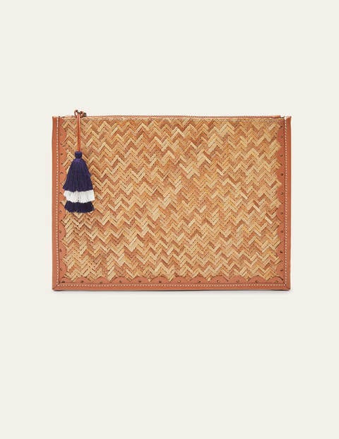 Amy Scallop Straw Keepsake - Natural/Tan Amy Scallop Straw Keepsake - Natural/Tan