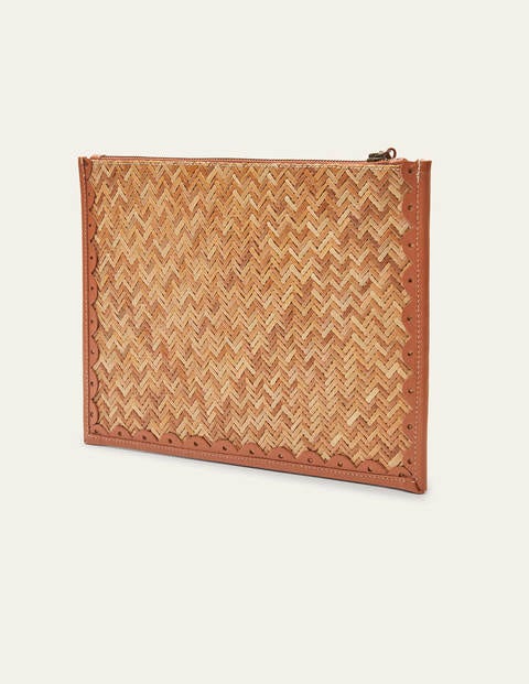 Amy Scallop Straw Keepsake - Natural/Tan Amy Scallop Straw Keepsake - Natural/Tan