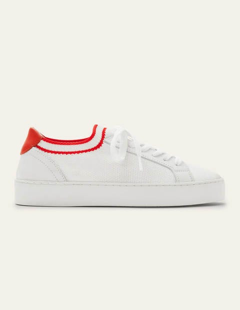 Hazel Trainers - White/Red