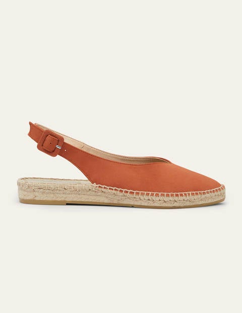 Espadrille-Riemchensandalen - Kupferrot Espadrille-Riemchensandalen - Kupferrot