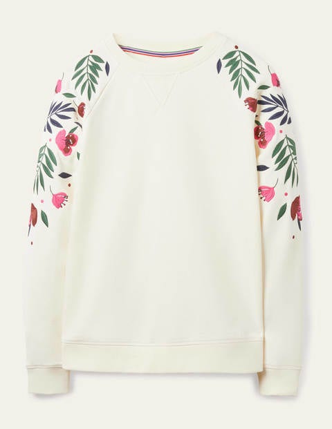 The Sweatshirt - Ivory, Multi Embroidery The Sweatshirt - Ivory, Multi Embroidery