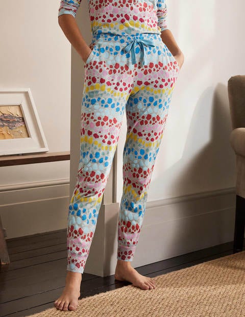Alba Jersey-Schlafanzughose - Bunt, Regenbogenfarbenes Leopardenmuster Alba Jersey-Schlafanzughose - Bunt, Regenbogenfarbenes Leopardenmuster