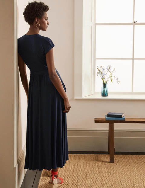 Eleanor Jersey Midi Dress - Navy Eleanor Jersey Midi Dress - Navy