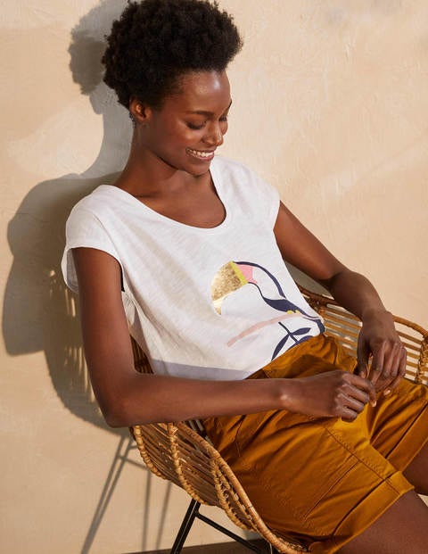 Fun Voop Tee - White, Toucan Fun Voop Tee - White, Toucan