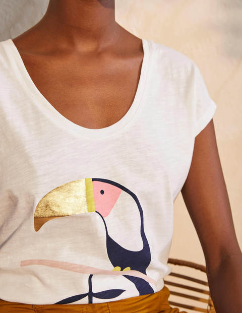 Fun Voop Tee - White, Toucan Fun Voop Tee - White, Toucan