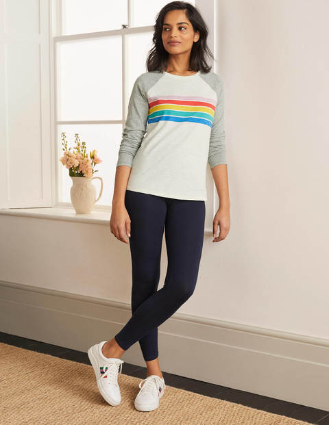 Lorna Baseball Jersey Tee - Multi Placement Stripe Lorna Baseball Jersey Tee - Multi Placement Stripe